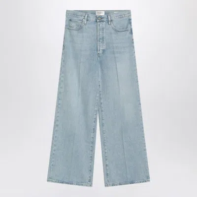 FRAME LOW BAGGY WIDE LEG JEANS IN ORGANIC DENIM