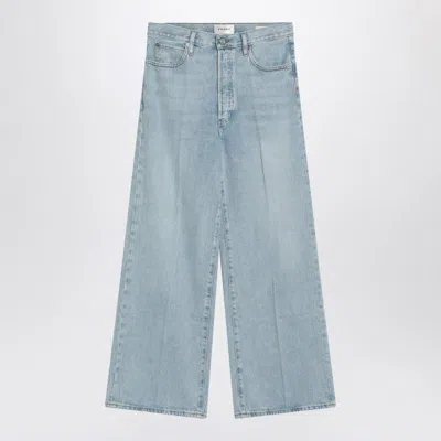 FRAME FRAME LOW BAGGY WIDE LEG JEANS IN ORGANIC DENIM