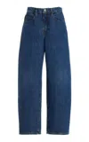 Frame Jeans Cropped Le Jane Ankle In Blue