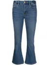 Frame Le Crop Mini Boot Jeans In Blue