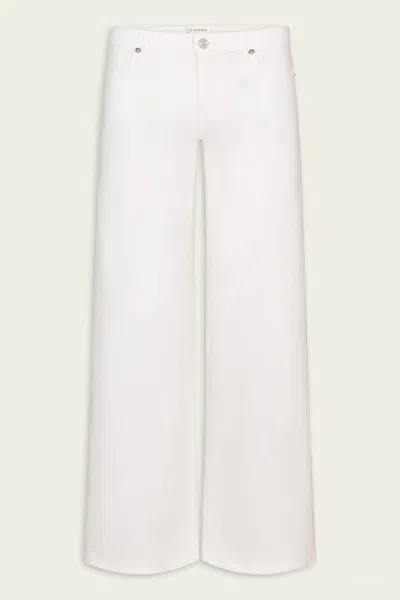 Frame Low Rise Le Slim Palazzo In White