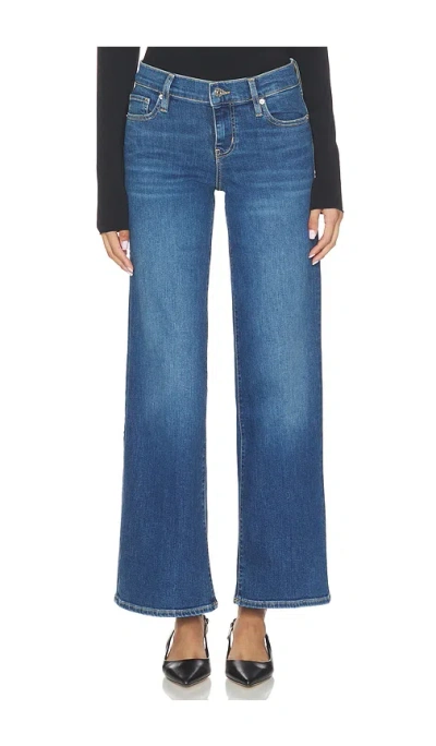 Frame Low Rise Le Slim Palazzo Jeans In Blue