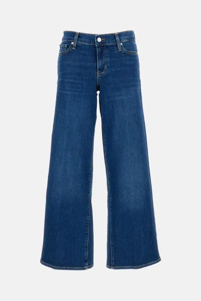 Frame Low Rise Le Slim Palazzo Jeans In Blue