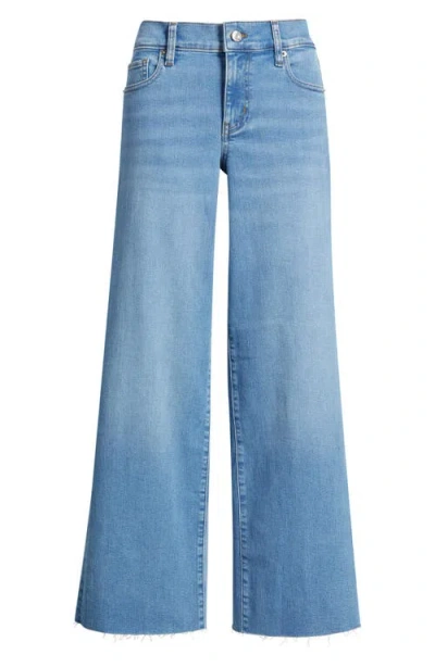 Frame Low Rise Slim Palazzo Jeans In Blue