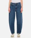 Frame Baggy High Rise Bubble Jeans In Westbury In Blue