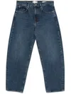 Frame Low Slung Barrel Jeans In 蓝色