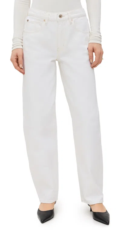 Frame Low Slung Barrel Jeans Au Natural Clean