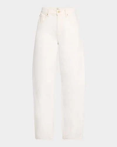 Frame Low Slung Barrel Jeans In Au Natural Clean