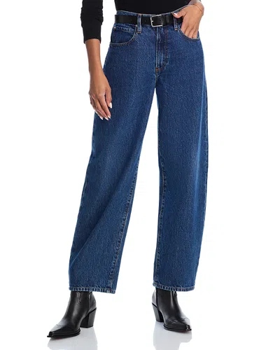 Frame Low Slung Barrel Jeans In Kirk