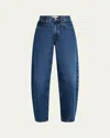 Frame Low Slung Barrel Jeans In Kirk