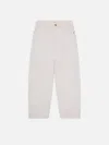 Frame Low Slung Barrel Jeans In White
