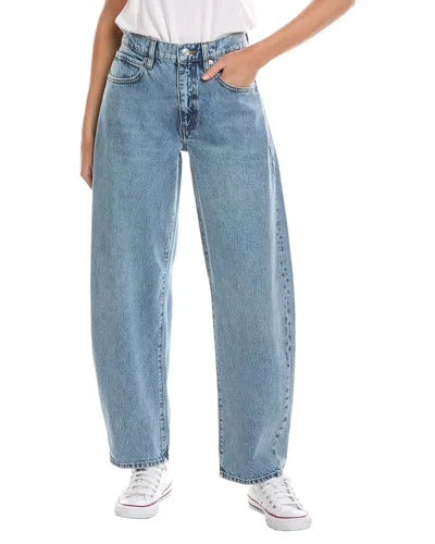 Frame Low Slung Dollhouse Barrel Jean In Multi