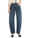 Frame Low Slung Kirk Barrel Jean In Blue