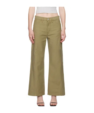 Frame Low-waist Side Pocket Jeans In Brown