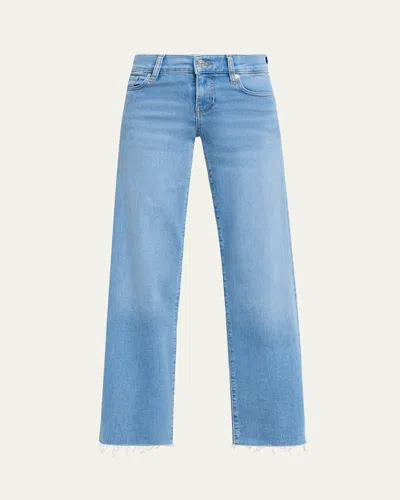 Frame Low-rise Le Slim Palazzo Jeans In Blue