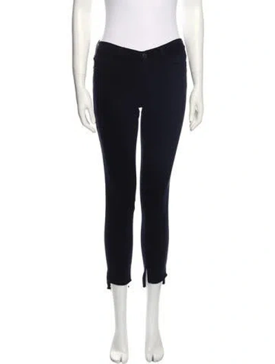 Pre-owned Frame Low-rise Skinny Leg Jeans In Black