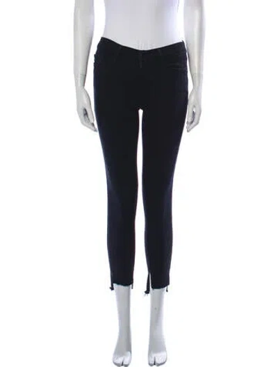 Pre-owned Frame Low-rise Skinny Leg Jeans In Black