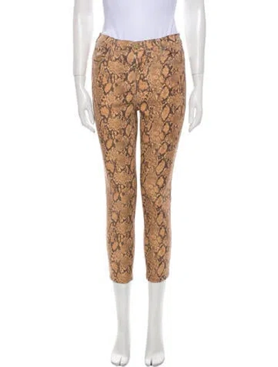 Pre-owned Frame Low-rise Skinny Leg Jeans In Multi