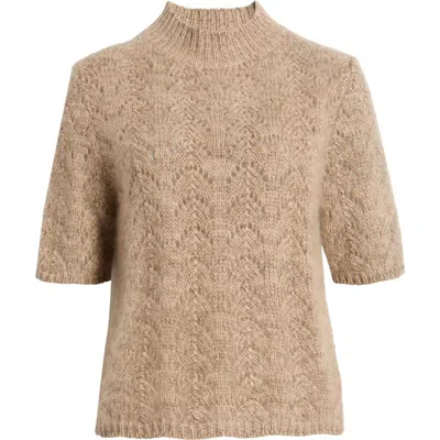 Frame Lurex Cashmere Sweater In Oatmeal