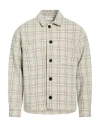 Frame Man Jacket Ivory Size Xl Wool, Polyamide In Multi