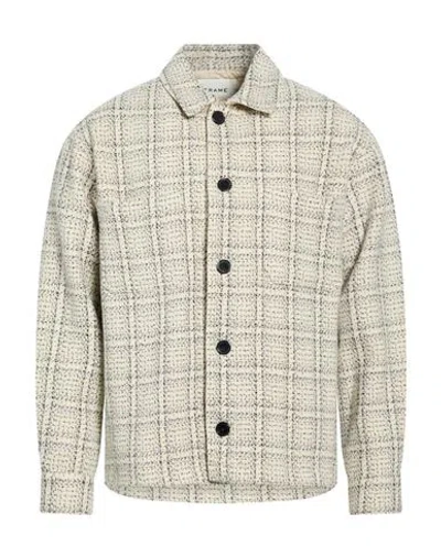 Frame Man Jacket Ivory Size Xl Wool, Polyamide In Multi