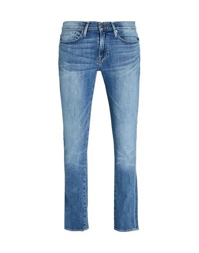 Frame Jeans In Mid Denim