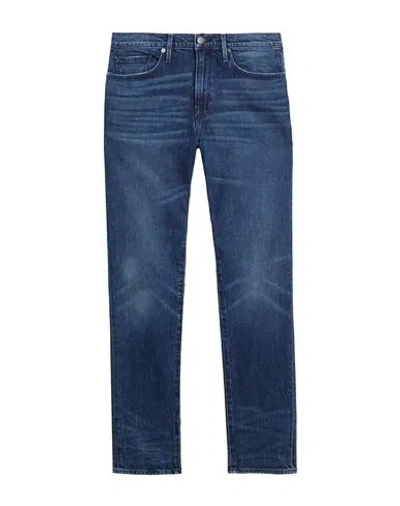 Frame Man Jeans Blue Size 29 Cotton, Lyocell, Elastane In Pacific View