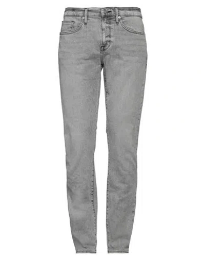 Frame Man Jeans Grey Size 32 Cotton, Lyocell, Elastane In Gray