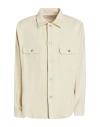 Frame Men's Double Pocket Wool-blend Sport Shirt In Off White