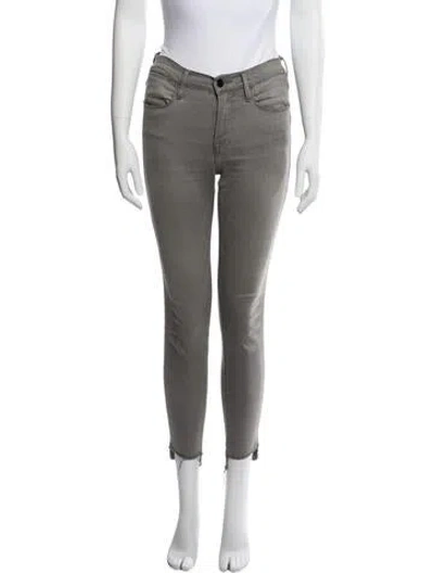 Pre-owned Frame Marview Park Skinny Leg Jeans In Gray