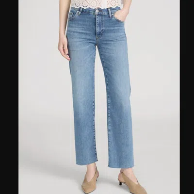 Frame Mellow After Stretch Denim Jean In Clue Raw In Blue