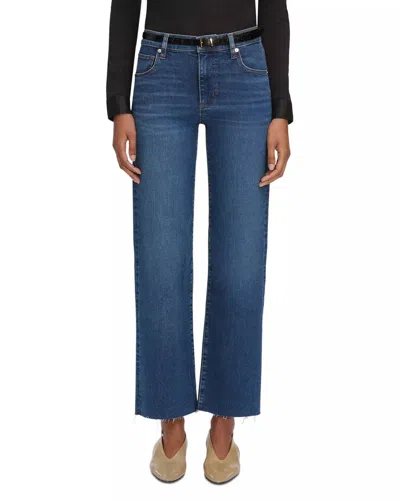 Frame Mellow High Rise Jeans In Elixir Raw After Exra In Blue