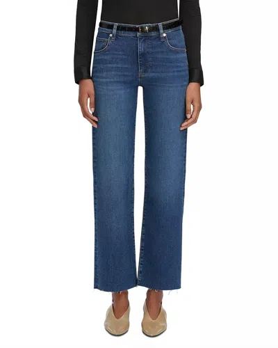Frame Mellow High Rise Slim Wide Leg Jeans In Elixir Raw After In Multi