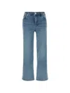 Frame Le Pixie Slim Palazzo High-rise Wide-leg Stretch Jeans In Blue