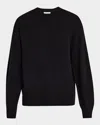 Frame Suede Patch Wool-blend Jumper In Black