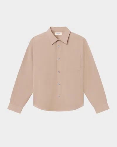 Frame Men & Apos;s Cotton-lyocell Button-down Shirt In Brown