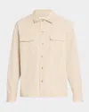 Frame Denim Double Pocket Wool-blend Shirt In Neutral