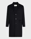 Frame Men & Apos;s Double-face Wool Overcoat In Blue