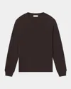 Frame Men & Apos;s Duofold Crew T-shirt In Gray