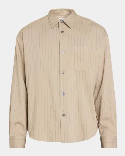 Frame Men & Apos;s Hairline Stripe Button-front Shirt In Pink