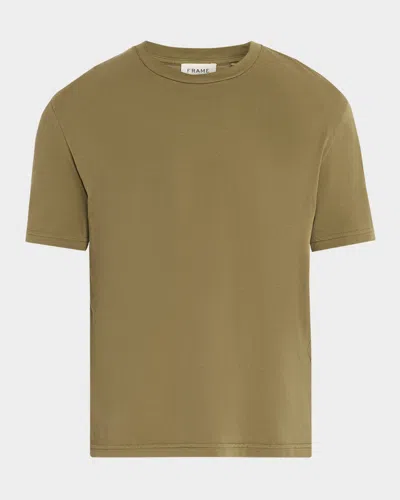 Frame Men & Apos;s Light Cotton T-shirt In Green
