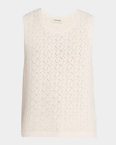 FRAME MEN & APOS;S OPEN KNIT COTTON-BLEND VEST