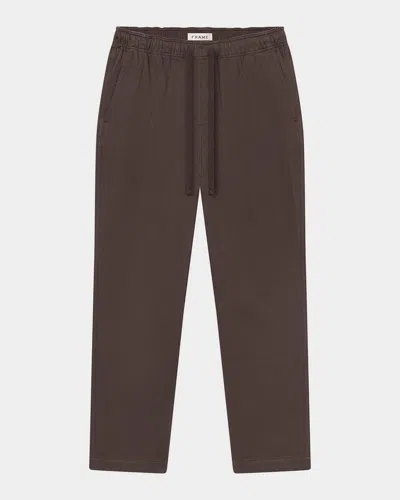 Frame Men & Apos;s Textured Terry Sweatpants In Brown