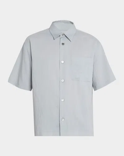 FRAME MEN & APOS;S VISCOSE BLEND POCKET SHORT-SLEEVE SHIRT