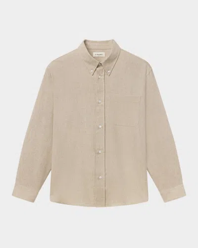 Frame Men & Apos;s Wool Blend Button-down Shirt In Neutral