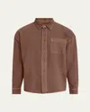 Frame Men's Button Down Modern Shirt In Mauve
