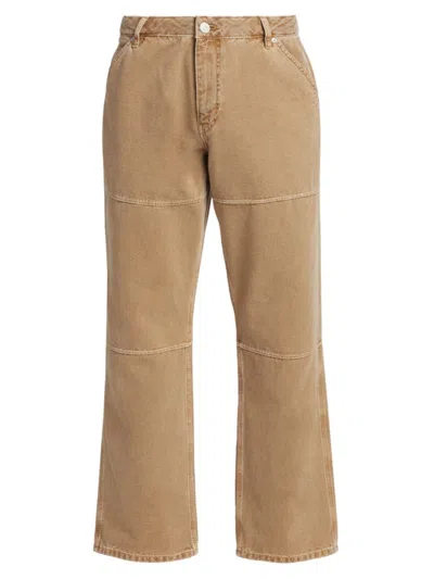 Frame Men's Canvas Workwear Pants In Dusty Khaki