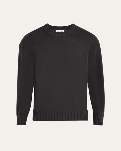 Frame Men's Cashmere Knit Sweater In Dark Grey