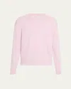 Frame Cashmere Crew-neck Sweater In Light Pink