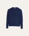 Frame Cashmere Crewneck Sweater In Navy